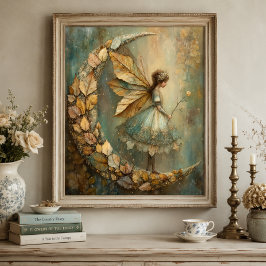 Betoverde Bosbladfee Fantasie Kunst Poster