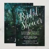 Betoverde Bosbomen Sfeerverlichting Bruidsdiner Kaart (Voorkant / Achterkant)