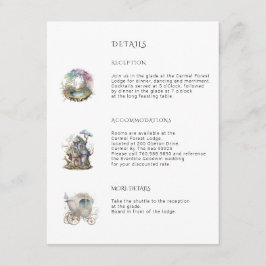 Betoverde bosbruiloft  informatiekaartje