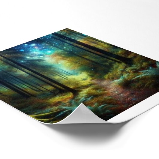 "Betoverde bosfluisteraars" Poster (Hoek)