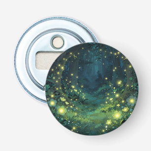 Betoverde Bosgloed Magische Nacht Button Flesopener