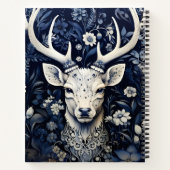 Betoverde bosherten winterbloei notitieboek (Achterkant)