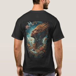 Betoverde Boskoningin Surrealistische Fantasie Kun T-shirt