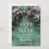 Betoverde Boslavendel Quinceanera sprookje Save The Date (Voorkant)