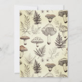 Betoverde bosmuis dier 1e verjaardag kaart (Achterkant)