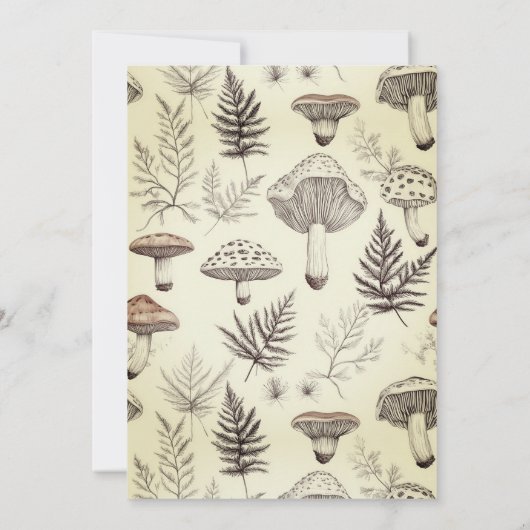 Betoverde bosmuis dier 1e verjaardag kaart (Achterkant)