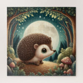 Betoverde Bosnacht Hedgehog Moonlit Sanctuary Legpuzzel (Verticaal)
