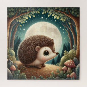 Betoverde Bosnacht Hedgehog Moonlit Sanctuary Legpuzzel