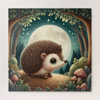 Betoverde Bosnacht Hedgehog Moonlit Sanctuary Legpuzzel