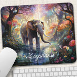 Betoverde bosolifant gepersonaliseerd muismat<br><div class="desc">Maak van uw werkruimte een magisch heiligdom met deze gepersonaliseerde muismat met een betoverende olifant te midden van een mystiek bos. De zachte reus, versierd met ingewikkelde details en omgeven door levendige flora, creëer's een boeiende scène, inspirerende creativiteit en verwondering. Maak het echt van jou door jouw naam of een...</div>