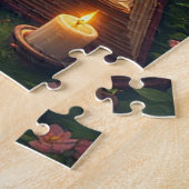 Betoverde bosomgeving met feeën legpuzzel (Zijkant)