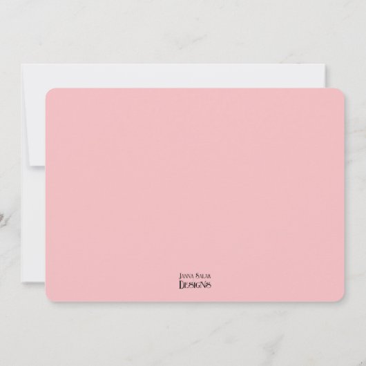 Betoverde Bospad Bruiloft Viering Kaart (Achterkant)