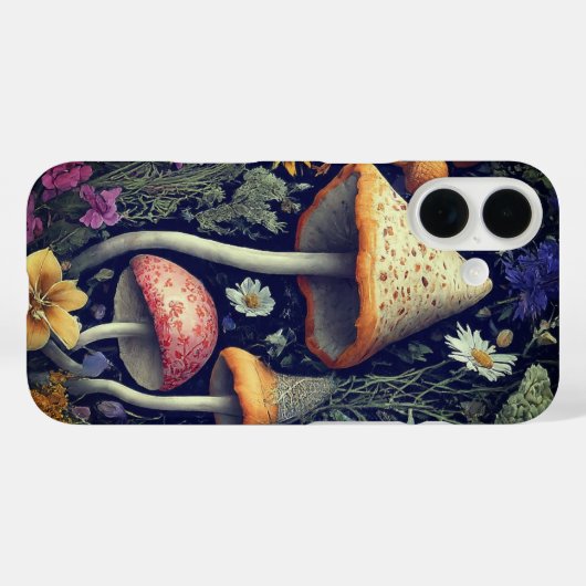 betoverde bospaddenstoelen Case-Mate iPhone case (Achterkant (horizontaal))