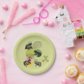 Betoverde Bospaddenstoelen en Kikkers Custom Papieren Bordje (Feest)