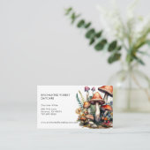 Betoverde Bospaddenstoelen Kinderdagverblijf Visitekaartje (Staand voorkant)