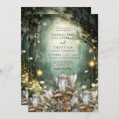 Betoverde Bospaddenstoelen Mystieke bruiloft Kaart (Voorkant / Achterkant)