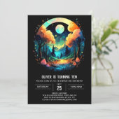 Betoverde Bossen Chique Verjaardag Kaart (Staand voorkant)