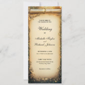 Betoverde Bossen Forest Fairy Tale Wedding Scroll Kaart (Voorkant)