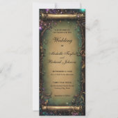 Betoverde Bossen Forest Fairy Tale Wedding Scroll Kaart (Voorkant)