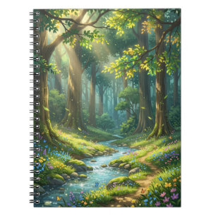 Betoverde Bosstroom Spiraal Notebook Notitieboek