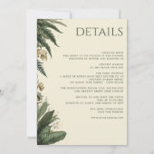  betoverde bosuitnodiging met details kaart (Achterkant)