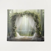 Betoverde bosverlichting wandkleed (Voorkant (horizontaal))