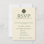  betoverde bosvoedsel keuzes RSVP kaartje (Voorkant)