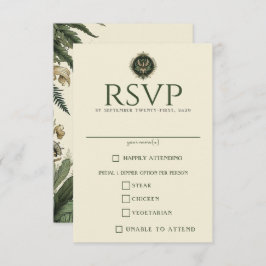  betoverde bosvoedsel keuzes RSVP kaartje