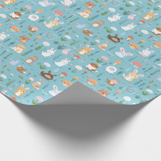 Betoverde bosvrienden cadeaupapier (Hoek)