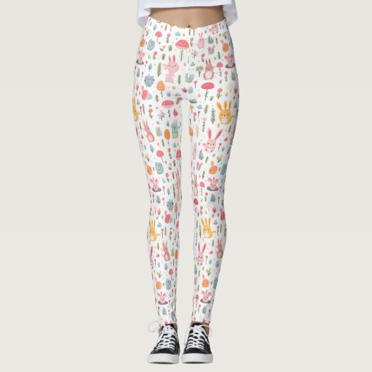Betoverde bosvrienden leggings (Voorkant)
