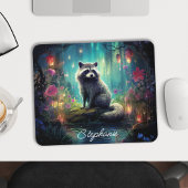 Betoverde boswasbeer gepersonaliseerd muismat