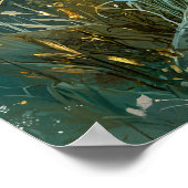 Betoverde boswolven in het maanlicht poster (Hoek)