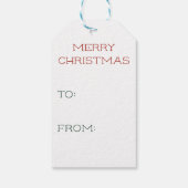 Betoverde Botanische Elegantie Kerst Gift Label Cadeaulabel (Achterkant)