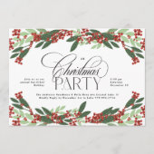 Betoverde Botanische Elegantie Kerstfeest Kaart (Voorkant)