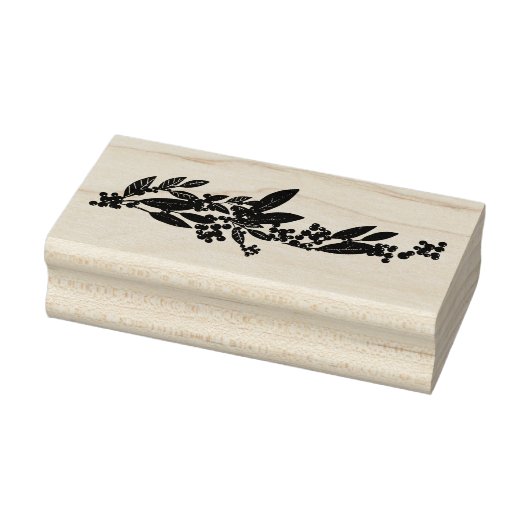 Betoverde Botanische Elegantie Kerstmis Rubberstempel (Stempel)