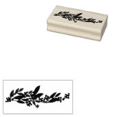 Betoverde Botanische Elegantie Kerstmis Rubberstempel (Gestempeld)