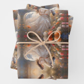 Betoverde bruid en haar Steed. Inpakpapier Vel (In situ)