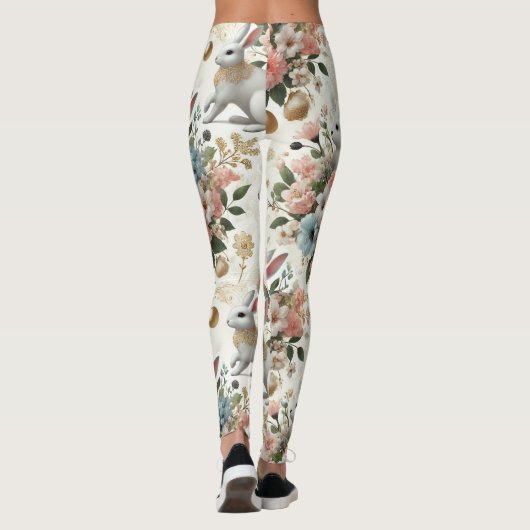 Betoverde Bunny & Floral Fantasy Leggings (Achterkant)