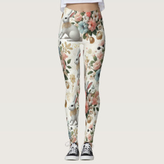 Betoverde Bunny & Floral Fantasy Leggings