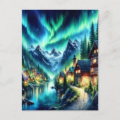 Betoverde Cabin in Fluisterende Bossen Briefkaart (Voorkant)