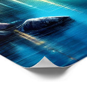 Betoverde Cabin in Fluisterende Bossen Poster (Hoek)