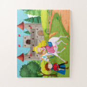 Betoverde Castle Adventure Kinderen Jigsaw Puzzel (Verticaal)
