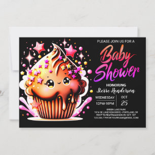Betoverde Chocolate Whimsy Meisje Baby shower Kaart