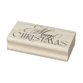 Betoverde Classic Black Elegance Vrolijk Kerstfees Rubberstempel (Stempel)
