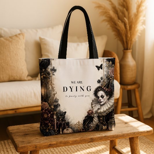 Betoverde Clown Halloween Maskerade Tote Bag