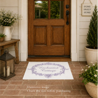 Betoverde Cottage Deurmat - Lavendel