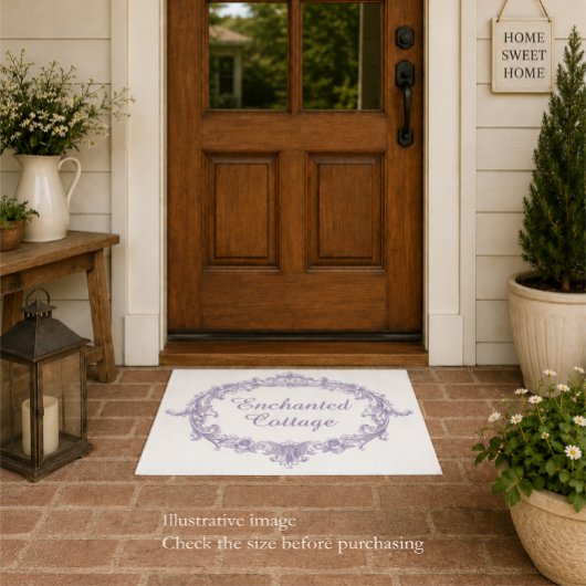Betoverde Cottage Deurmat - Lavendel