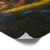 Betoverde Cottage Fairy Tale Cottage Poster (Hoek)