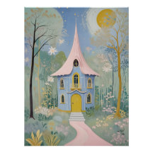 Betoverde Cottage Holiday Briefkaart