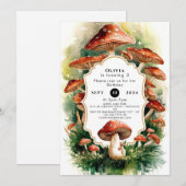 Betoverde Cottage Mushroom Verjaardag Kaart (Voorkant / Achterkant)